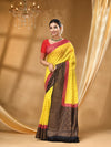 3D DUPPION SILK SAREE  GOLD WITH  All Over Beautiful Floral Jacquard Weave Design
