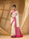 MYSORE SILK OFFWHITE  SAREE WITH All Over Beautiful Floral Jacquard Weave Design