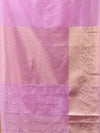 DESIGNER BOLLYWOOD LAVENDER PINK SAREE WITH All Over Beautiful Floral Jacquard Weave Design