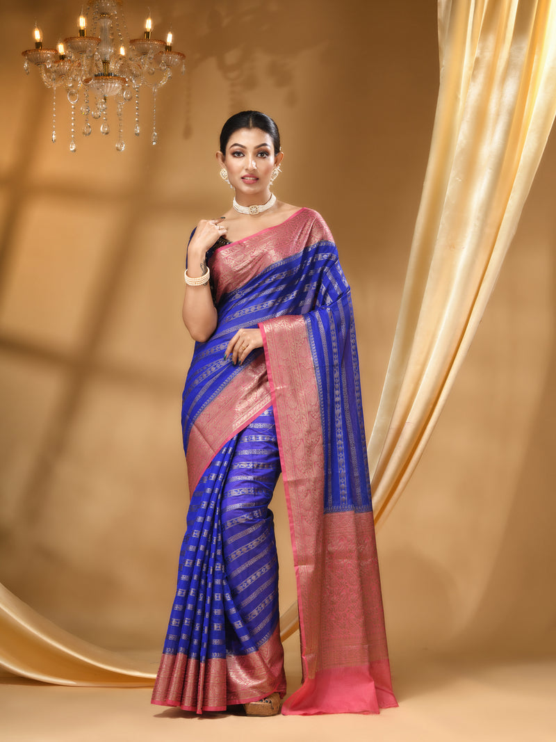WARM SILK SAREE WITH All Over Beautiful Floral Jacquard Weave Design