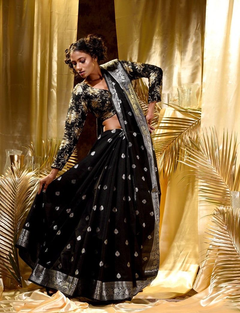 Women's Banarasi Silk Saree — Womenz Fashion